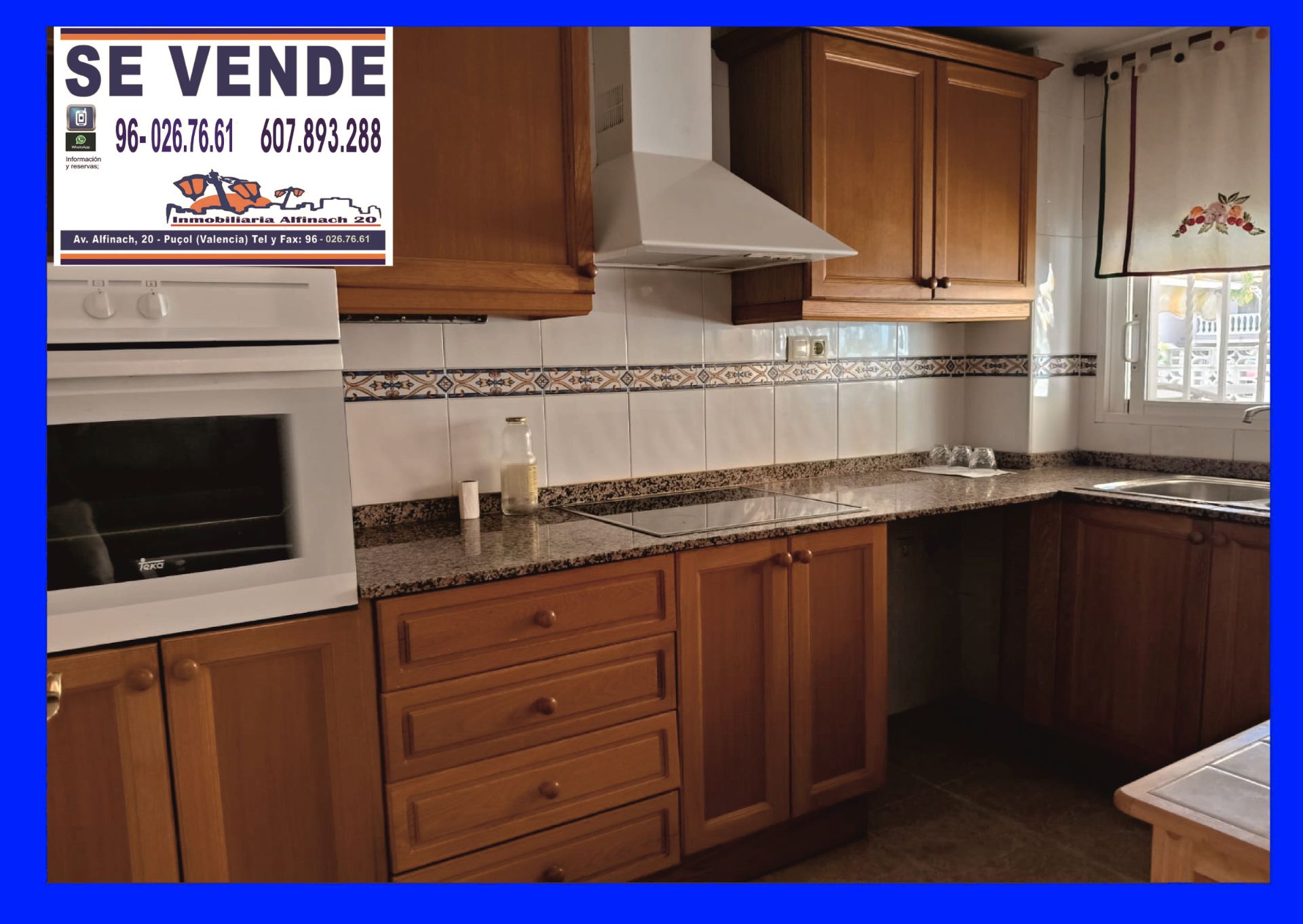 Kitchen of Apartment for sale in Puçol  with Air Conditioner, Terrace and Furnished