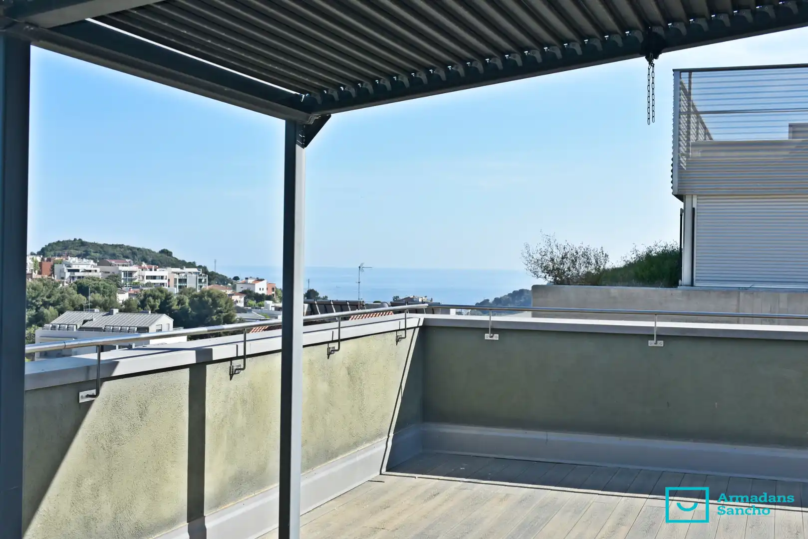 Terrace of Duplexes for rent in Tiana  with Air Conditioner, Parquet flooring and Terrace