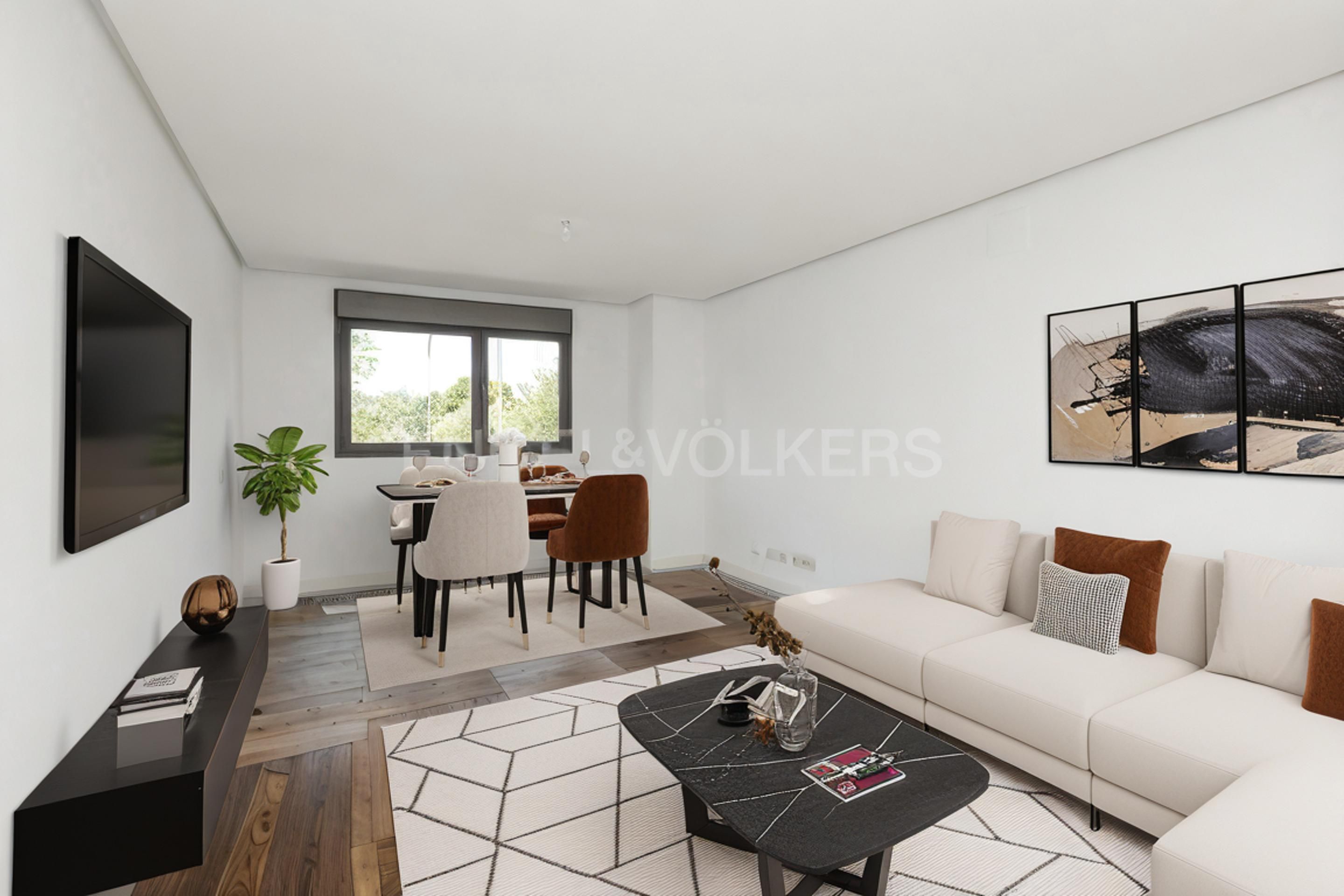 Sala d'estar de Apartament en venda en  Madrid Capital amb Aire condicionat, Calefacció i Traster