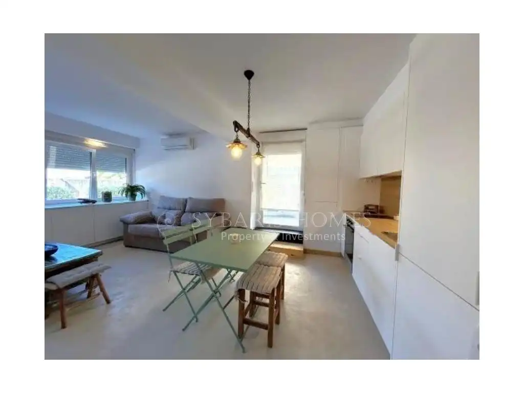 Außenansicht von Wohnung zum Verkauf in Dénia mit Klimaanlage, Privatgarten und Terrasse