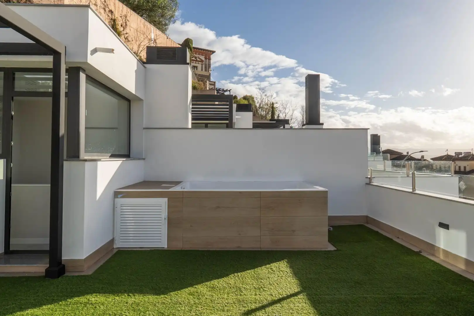 Terraza de Dúplex de alquiler en Granada con Aire acondicionado, Calefacción y Terraza