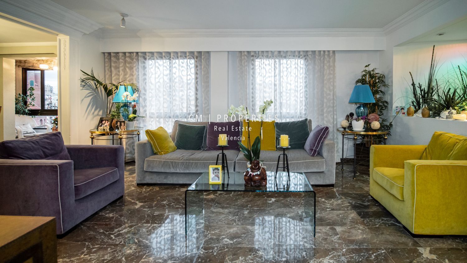 Living room of Flat for sale in  Valencia Capital  with Air Conditioner, Heating and Terrace
