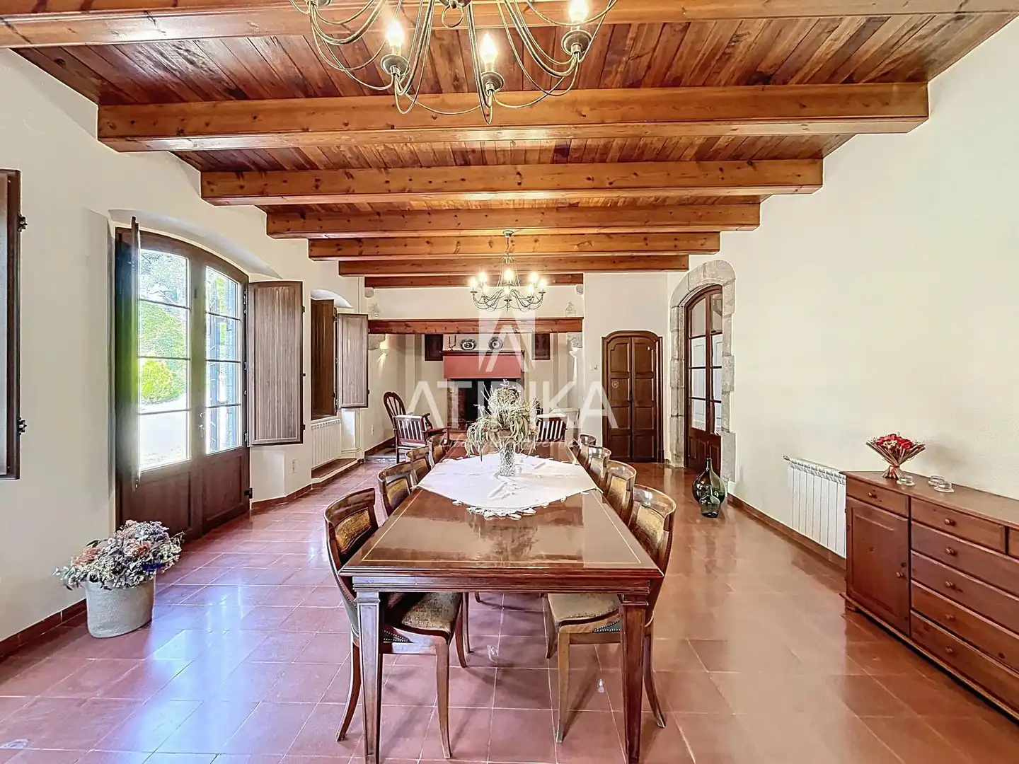 Comedor de Finca rústica en venta en Vallgorguina con Calefacción, Parquet y Trastero