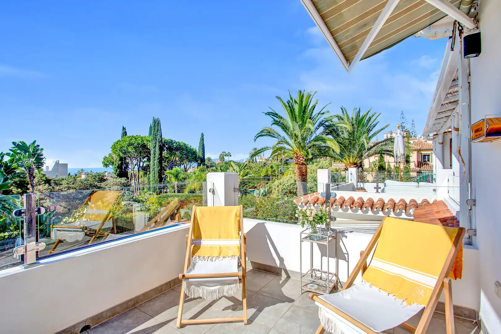 Terrassa de Casa o xalet de lloguer en Marbella amb Aire condicionat, Calefacció i Jardí privat