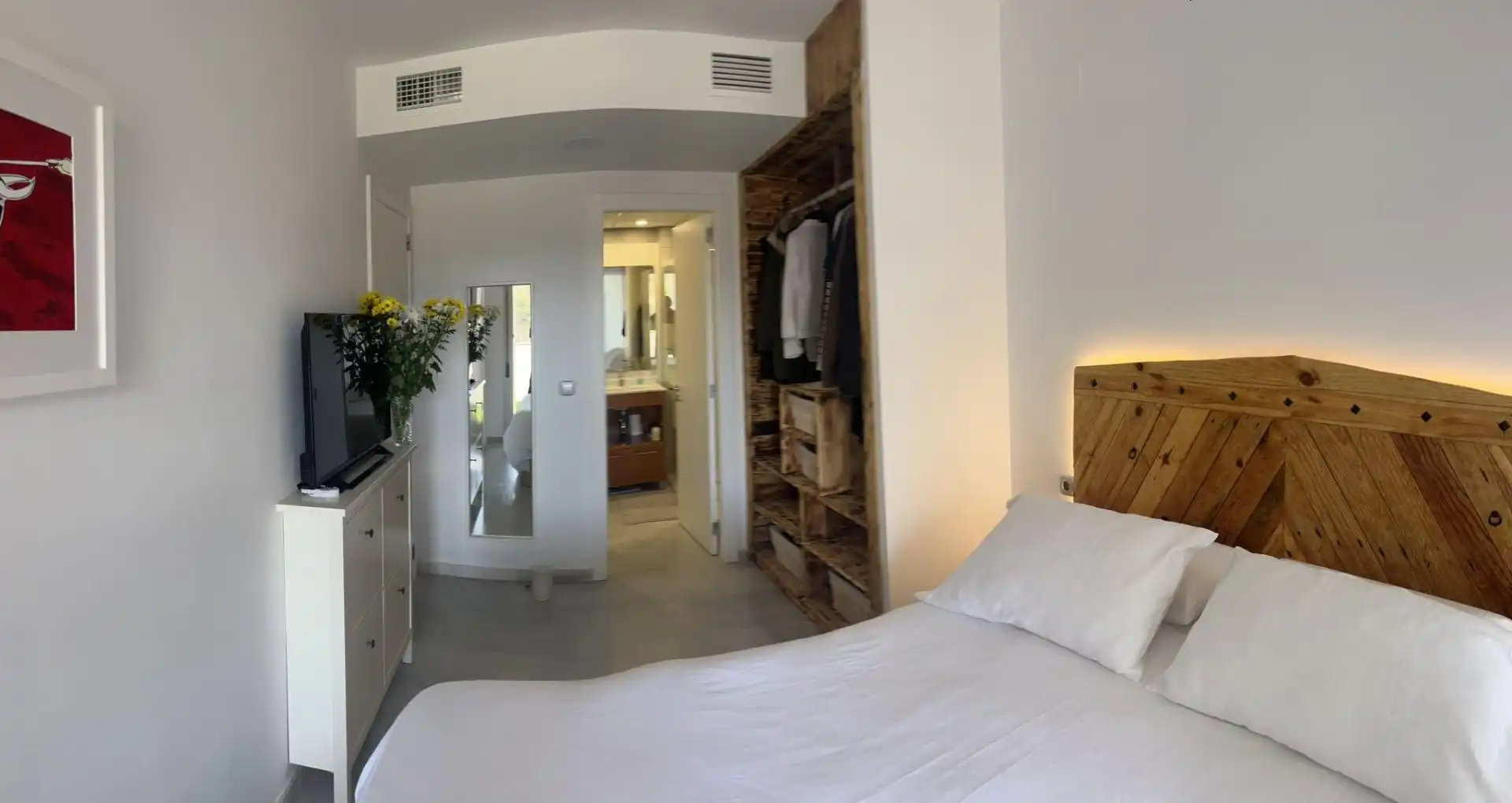 Habitación de Piso de alquiler en Villajoyosa / La Vila Joiosa con Aire acondicionado, Jardín privado y Terraza