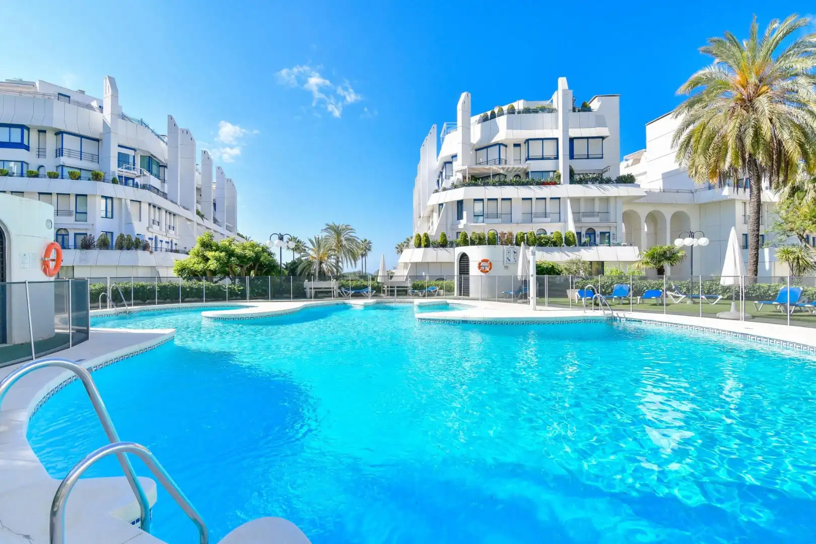 Exterior view of Apartments for rent in Marbella  with Air Conditioner, Terrace and Swimming Pool