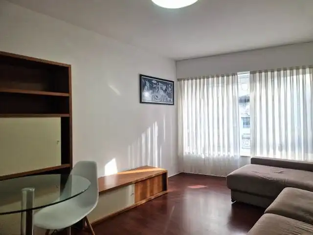 Living room of Flat for sale in Santiago de Compostela   with Heating, Parquet flooring and Storage room