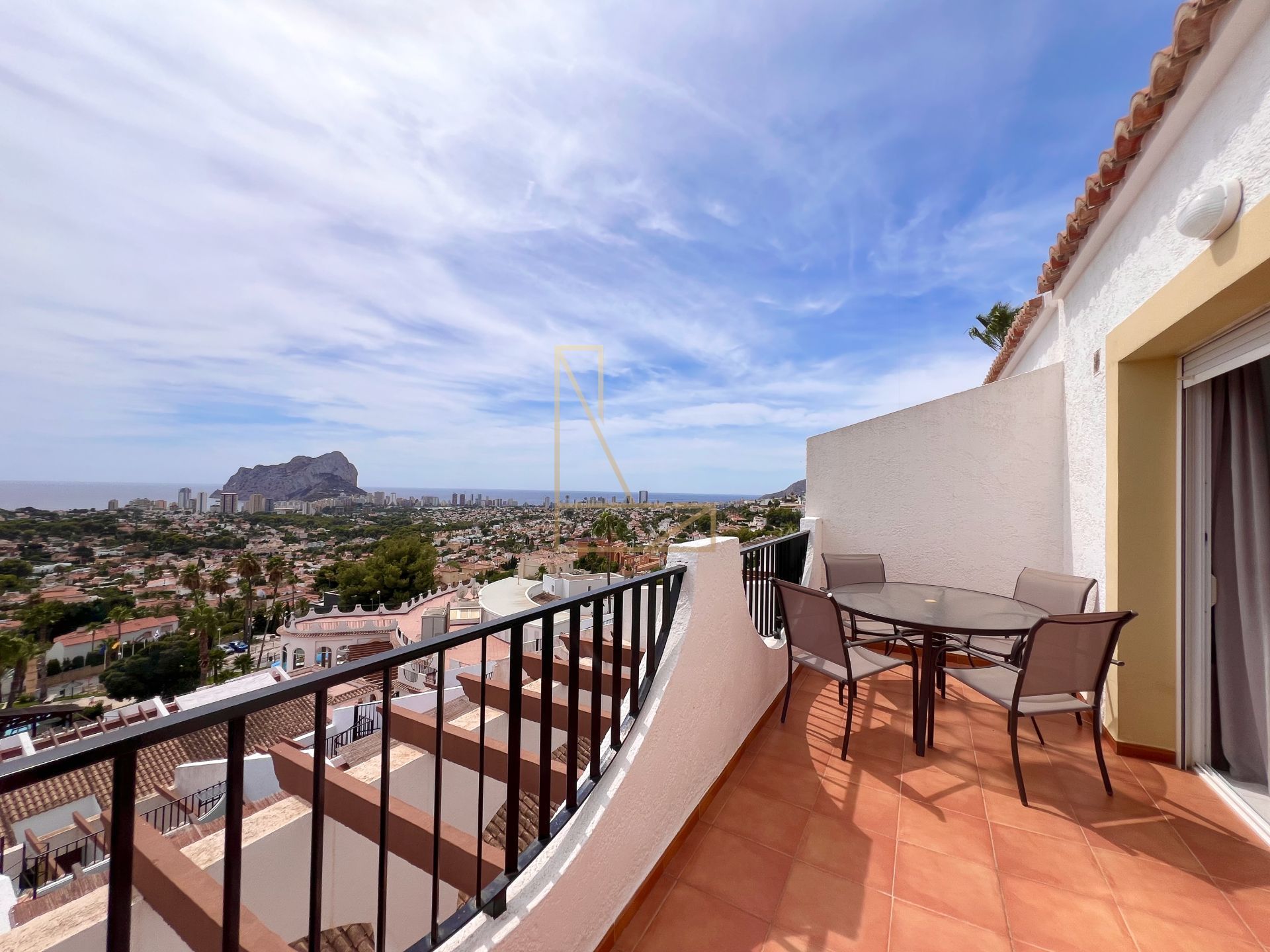 Terrassa de Apartament en venda en Calpe / Calp amb Aire condicionat, Calefacció i Terrassa