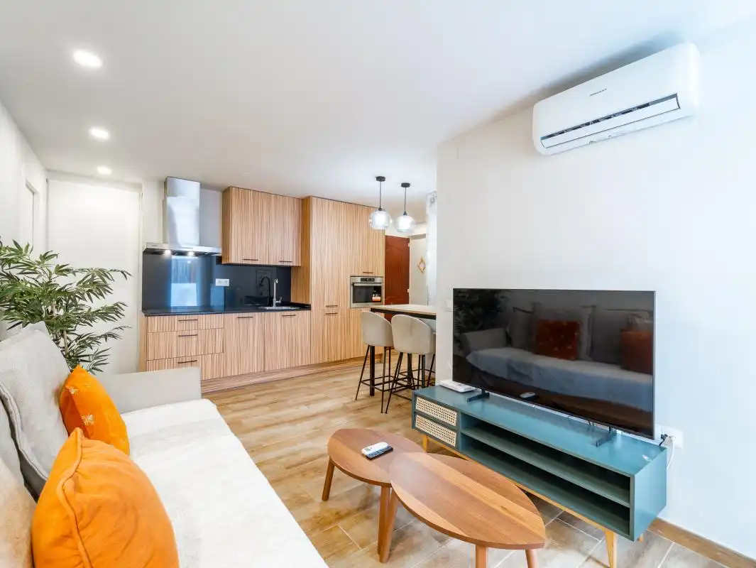 Sala de estar de Planta baja en venta en Málaga con Aire acondicionado, Calefacción y Terraza