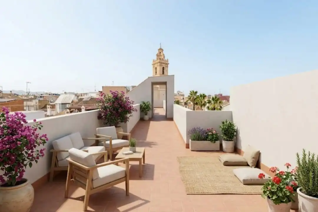 Terrassa de Casa o xalet en venda en Museros amb Aire condicionat, Calefacció i Terrassa
