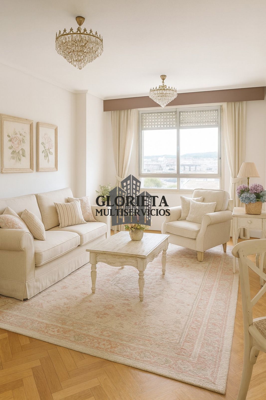 Living room of Flat for sale in Vigo   with Heating, Parquet flooring and Storage room