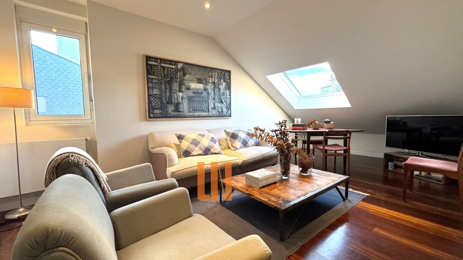 Living room of Flat for sale in Lugo  with Heating, Oven and Washing machine