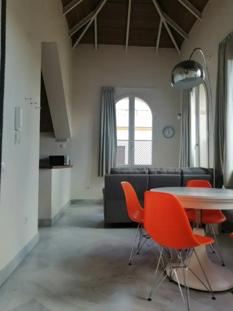 Wohnzimmer von Loft zur Miete in Sevilla mit Klimaanlage, Heizung und Terrasse