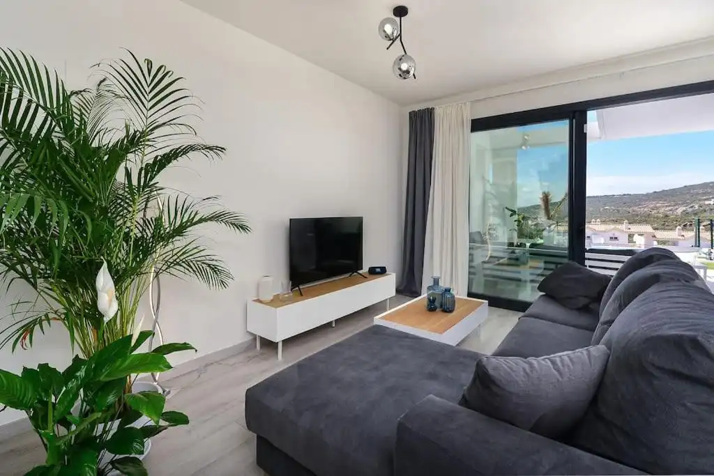 Living room of Detached homes for sale in Manilva  with Air Conditioner, Private garden and Terrace