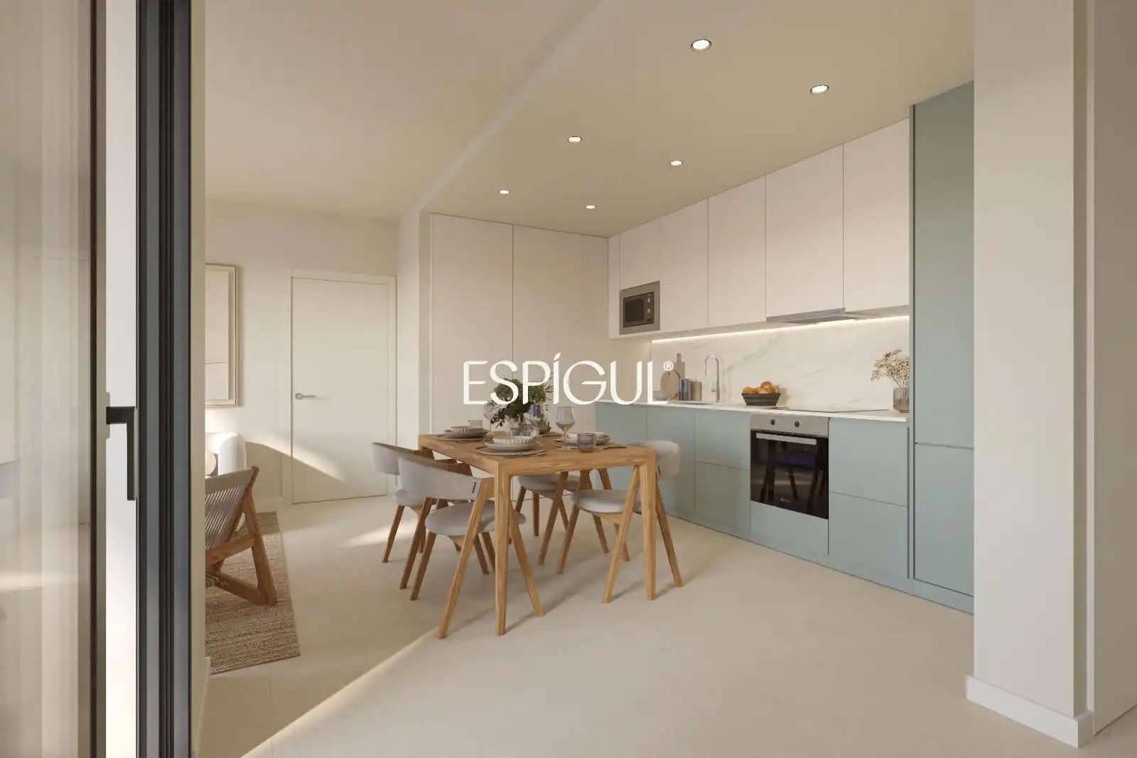 Cocina de Piso en venta en Barcelona con Aire acondicionado, Calefacción y Terraza