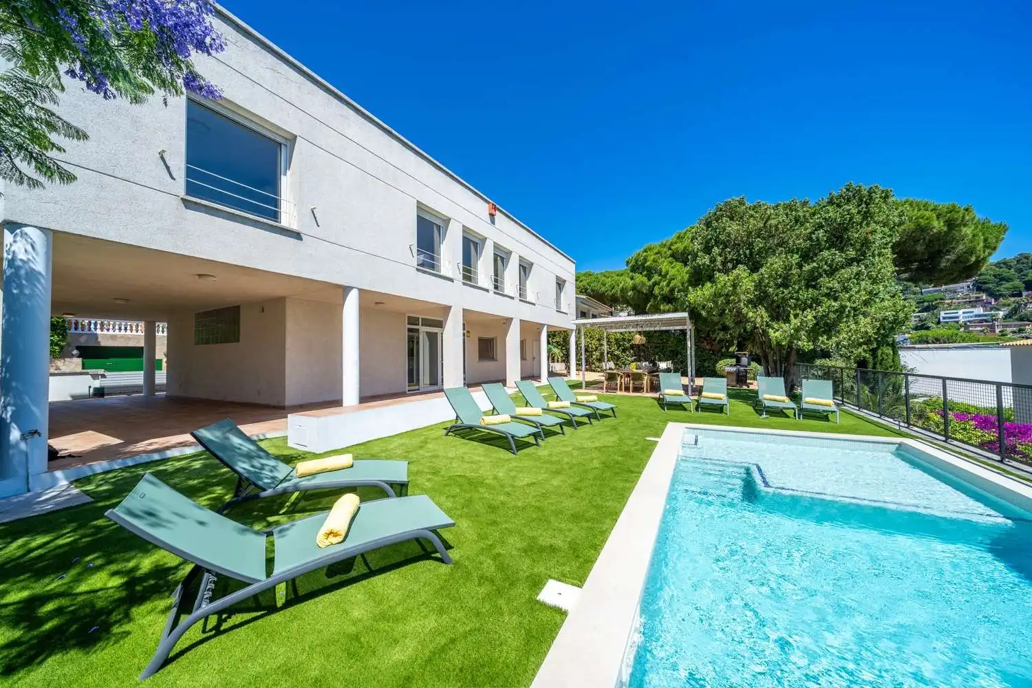 Terraza de Casa o chalet de alquiler en Blanes con Aire acondicionado, Calefacción y Jardín privado