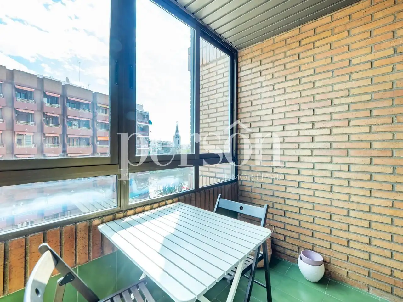Terraza de Piso de alquiler en Valencia con Aire acondicionado, Parquet y Amueblado