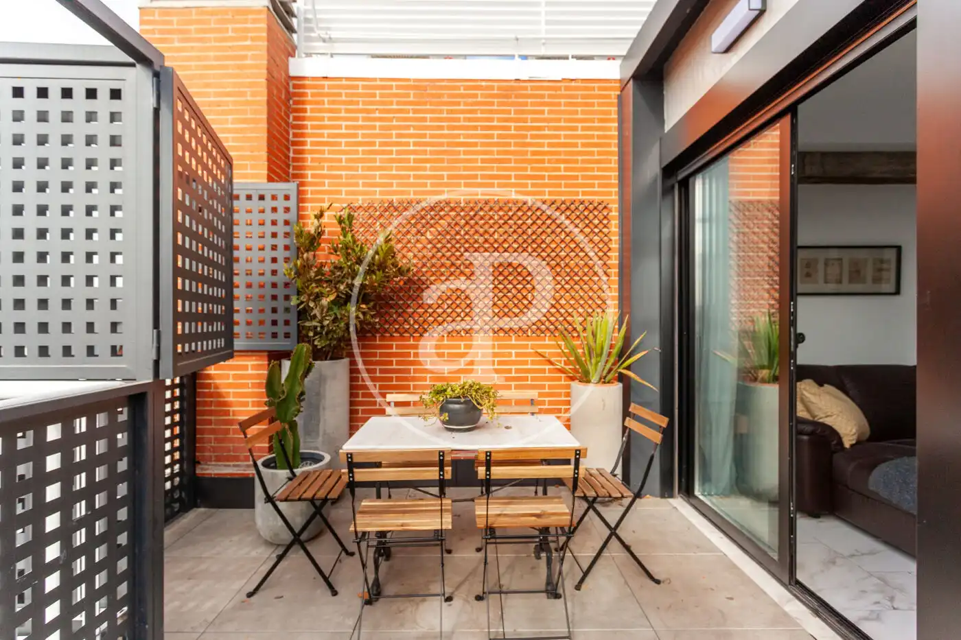 Terrasse von Dachboden zur Miete in Madrid mit Klimaanlage, Heizung und Terrasse