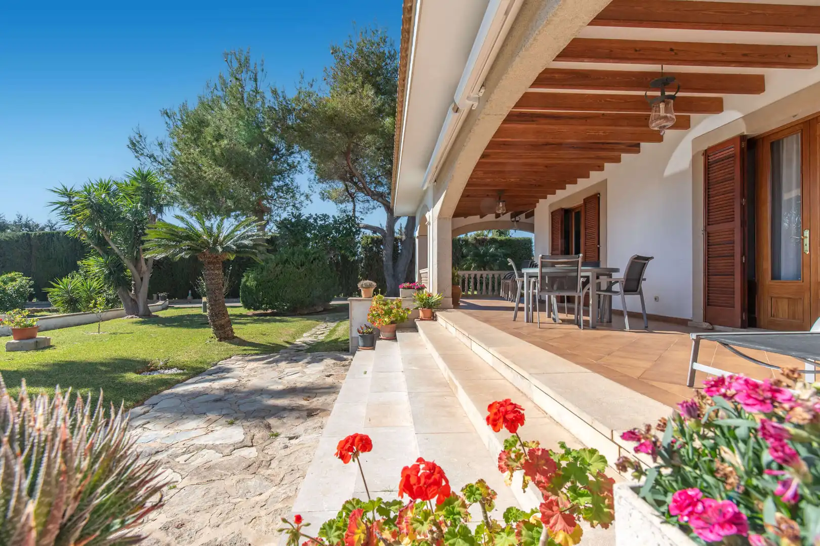 Terrassa de Finca rústica en venda en Lloseta amb Aire condicionat, Calefacció i Parquet