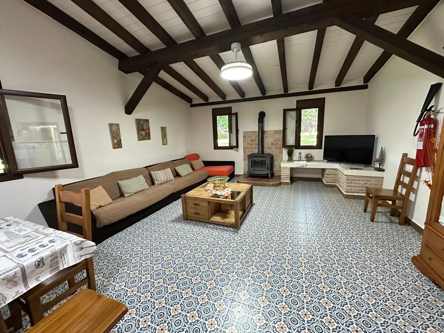 Sala de estar de Casa o chalet en venta en Montearagón con Aire acondicionado, Calefacción y Jardín privado