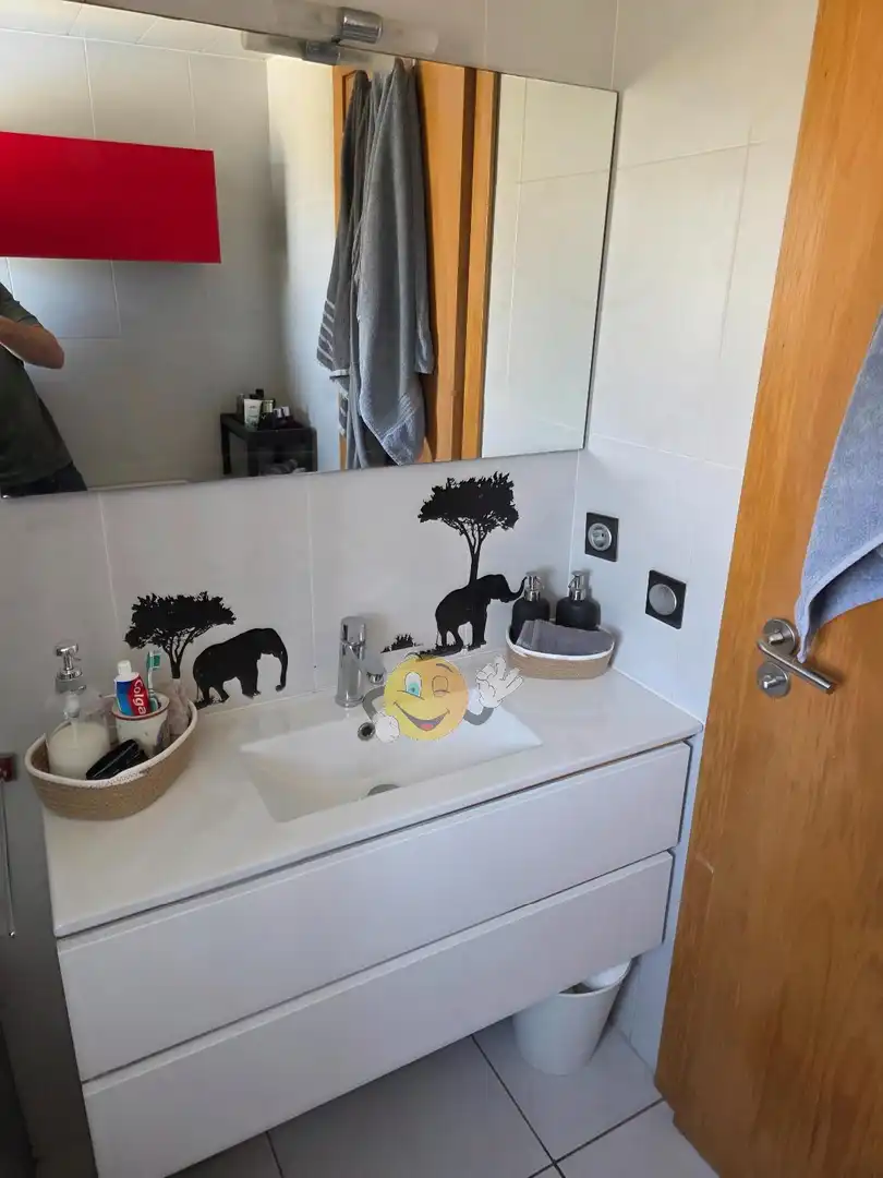 Badezimmer von Wohnung zum Verkauf in Calafell mit Klimaanlage, Heizung und Privatgarten