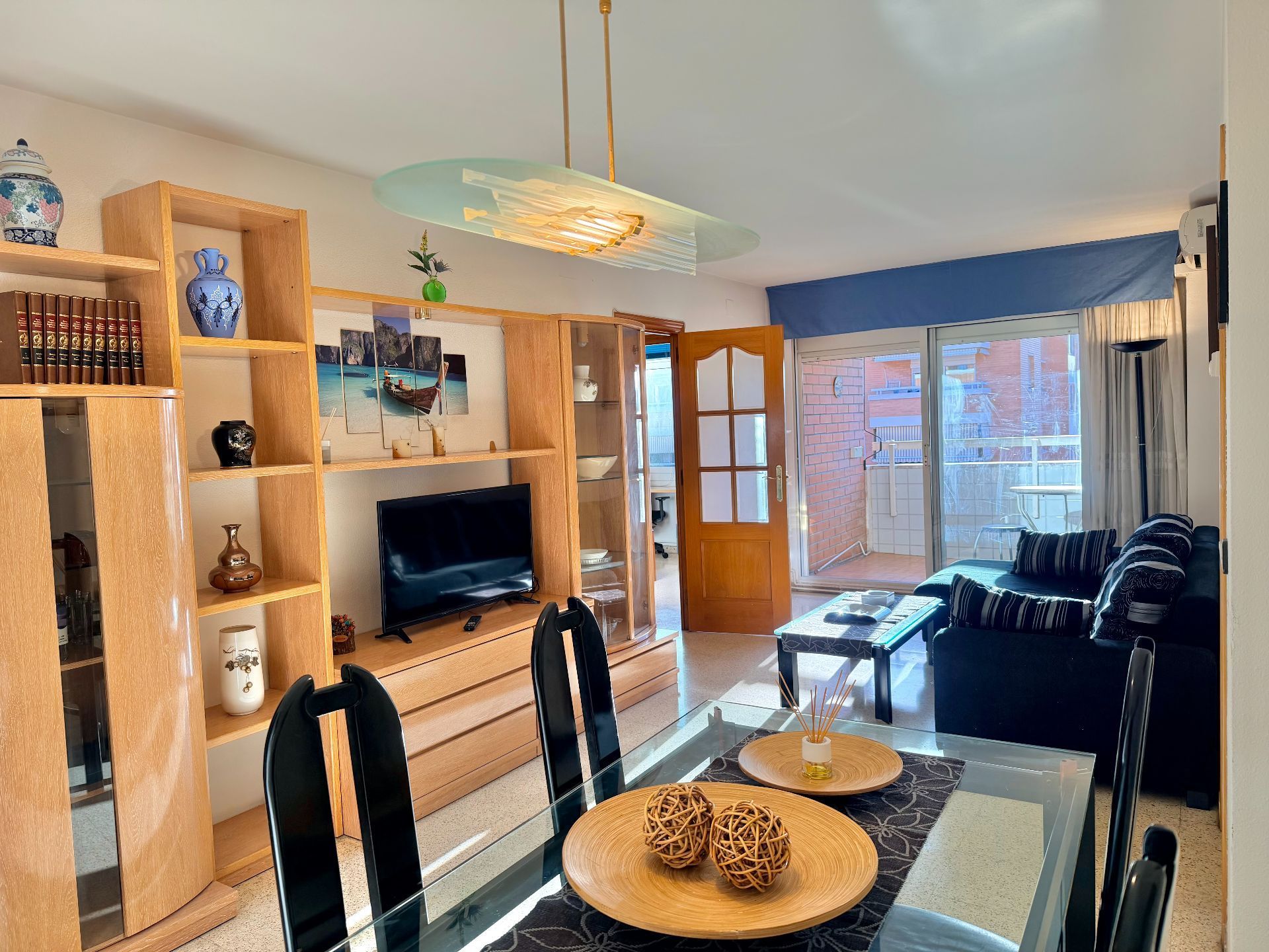 Sala d'estar de Pis en venda en Badalona amb Aire condicionat i Calefacció