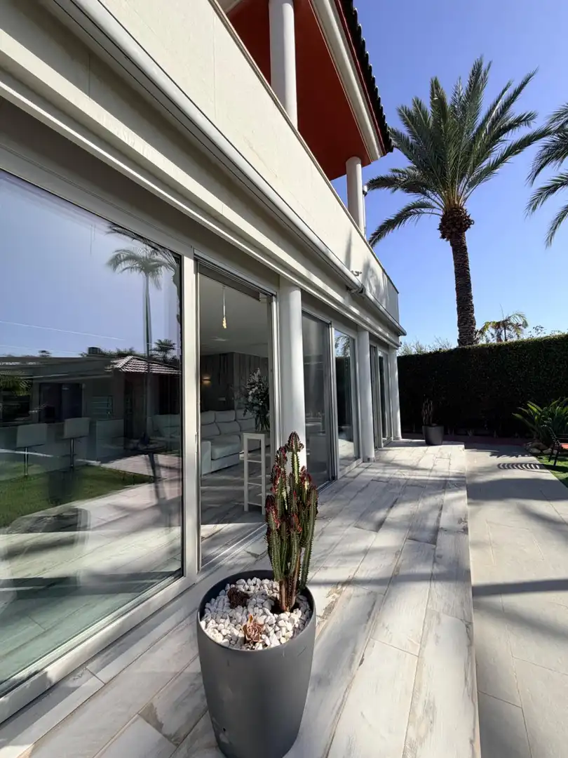 Terraza de Casa o chalet de alquiler en Elche / Elx con Aire acondicionado, Calefacción y Jardín privado