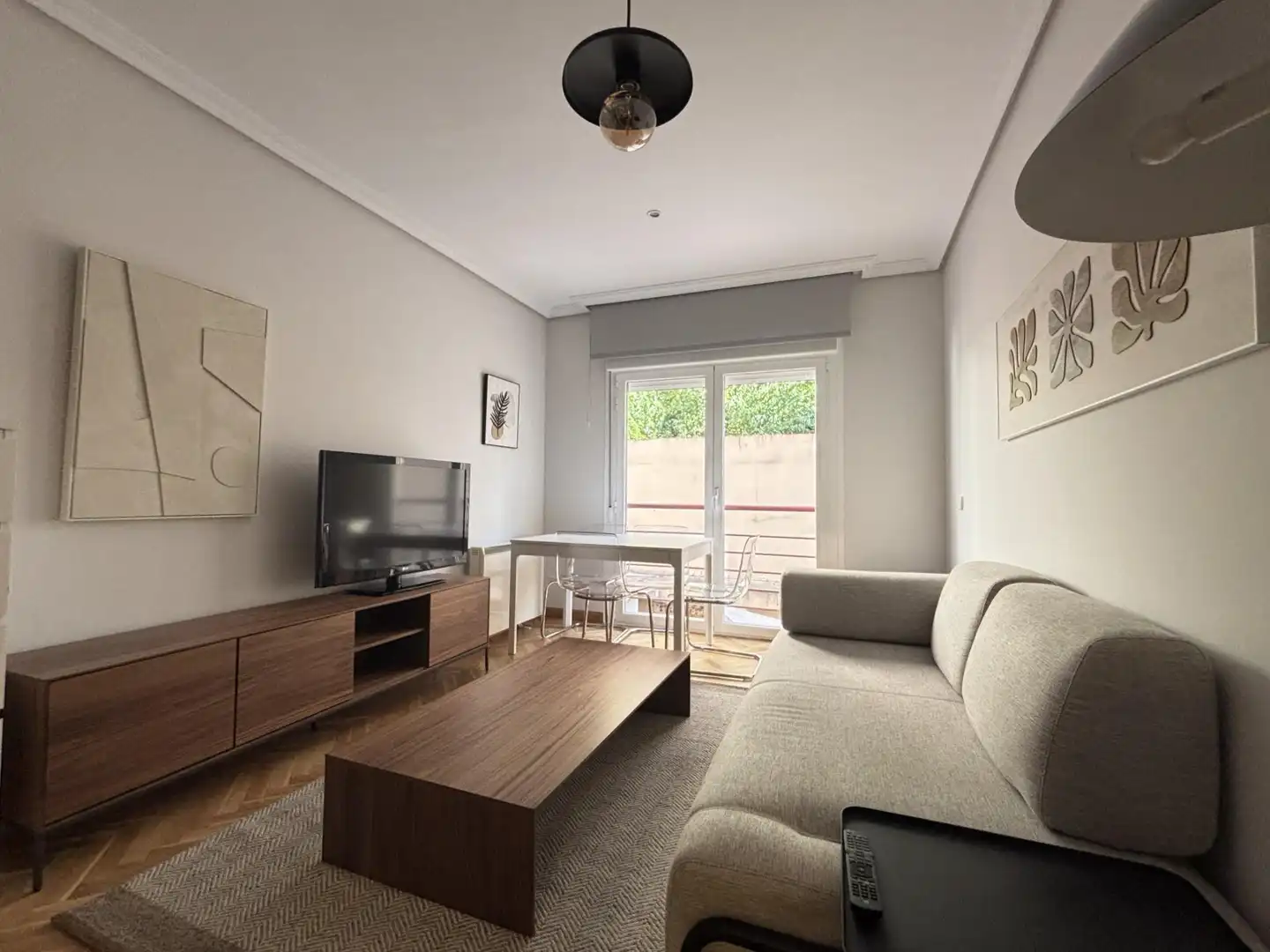 Wohnzimmer von Wohnung zur Miete in Madrid mit Klimaanlage, Heizung und Parkett