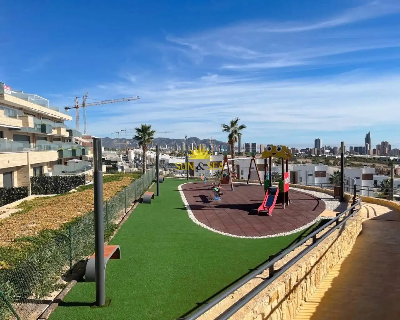 Terrasse von Wohnungen zur Miete in Finestrat mit Klimaanlage, Heizung und Terrasse