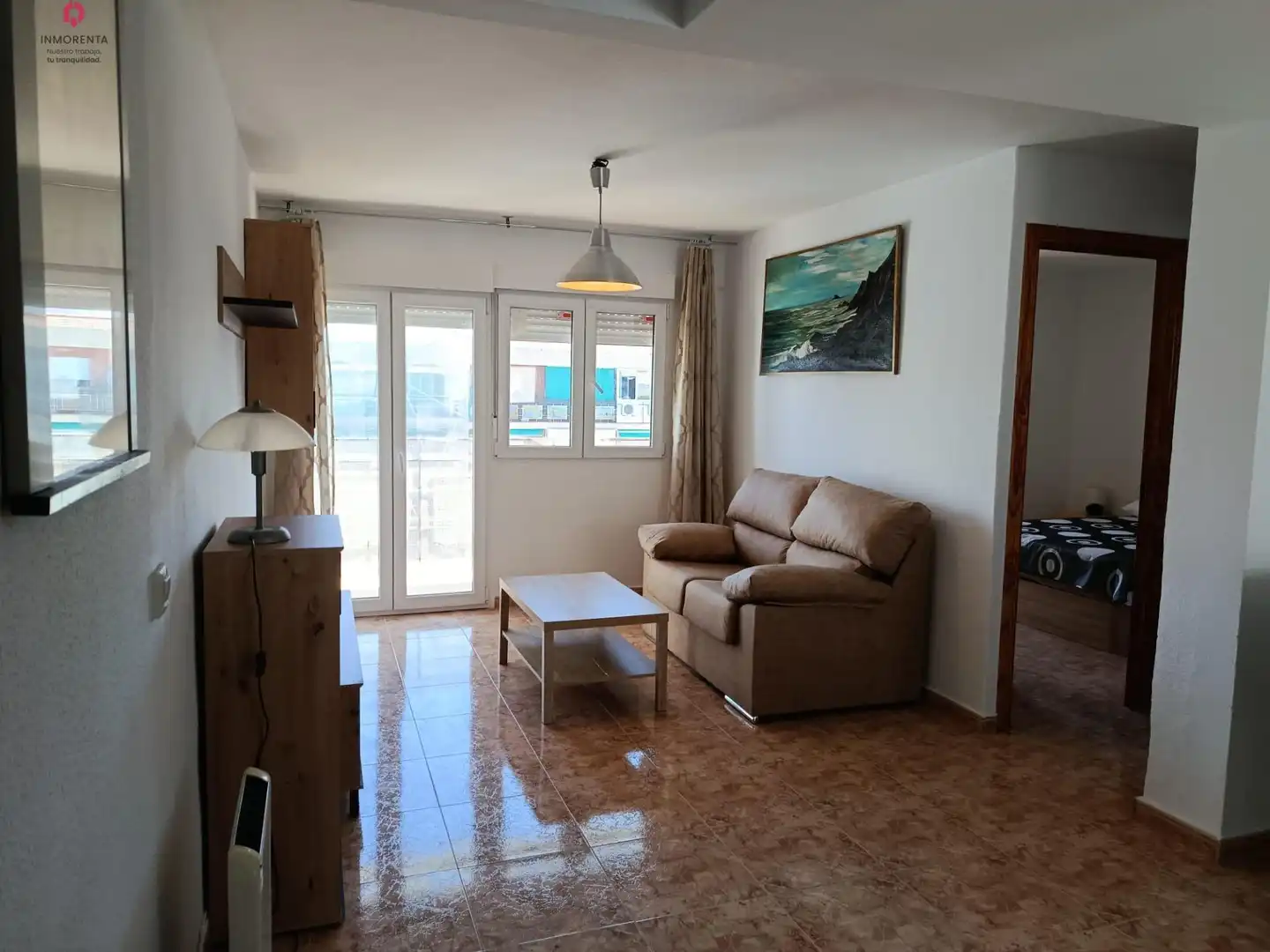 Sala de estar de Piso de alquiler en Madrid con Calefacción, Jardín privado y Terraza