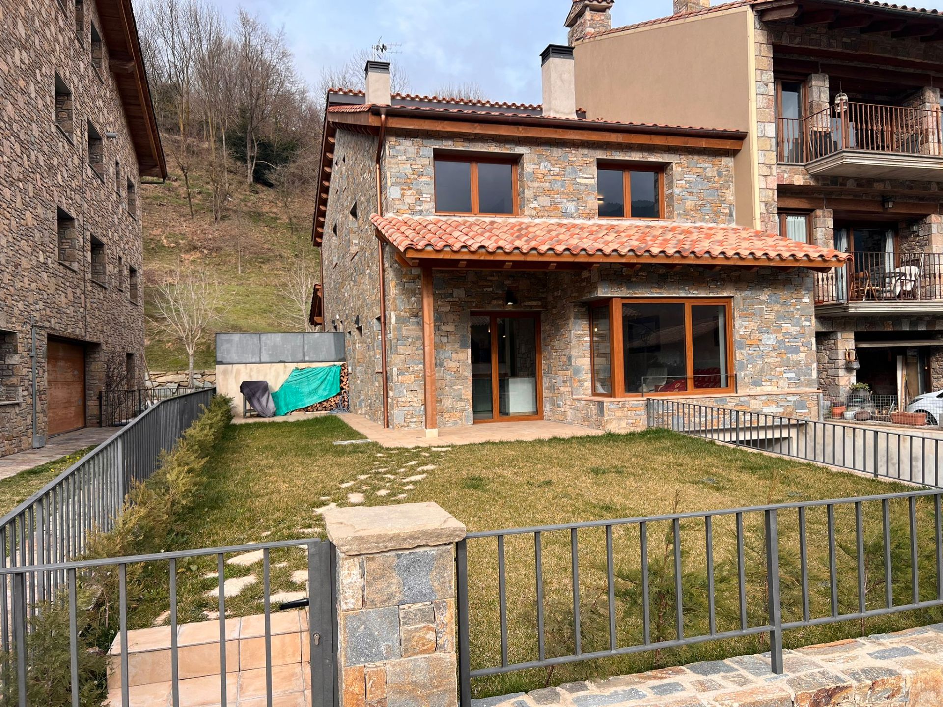 Exterior view of Single-family semi-detached for sale in Llanars  with Heating, Private garden and Parquet flooring