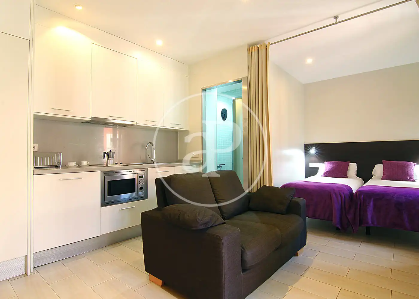 Wohnzimmer von Wohnung zum Verkauf in Barcelona mit Klimaanlage, Heizung und Möbliert
