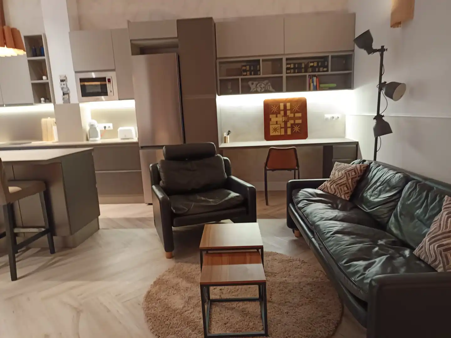 Wohnzimmer von Erdgeschoss zum Verkauf in Mataró mit Klimaanlage, Heizung und Privatgarten