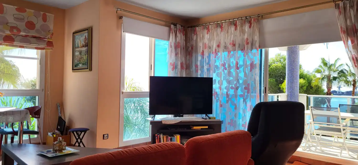 Wohnzimmer von Wohnungen zum Verkauf in Alcanar mit Klimaanlage, Terrasse und Abstellraum