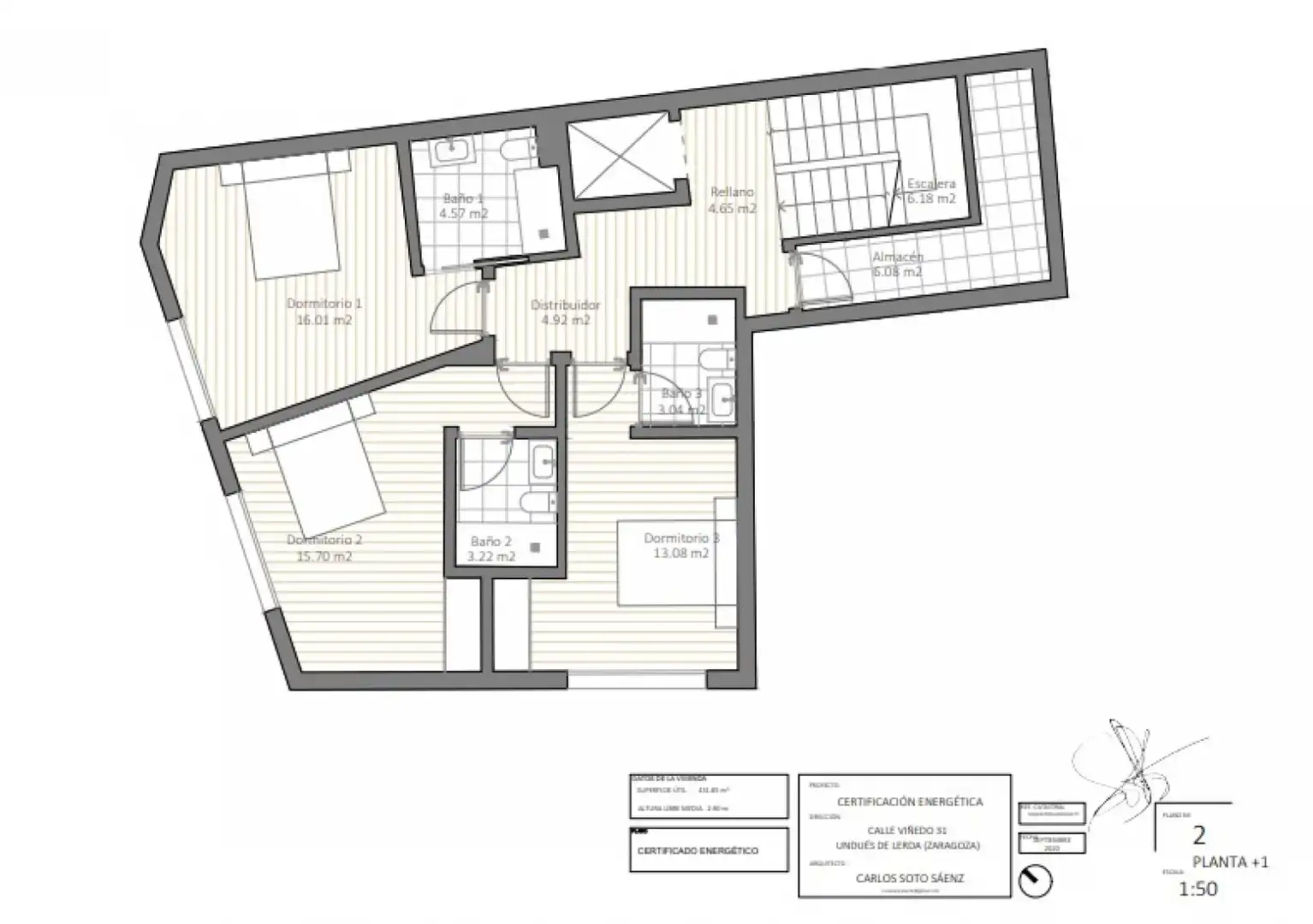 Dachboden zum Verkauf in Undués de Lerda mit Heizung, Parkett und Terrasse