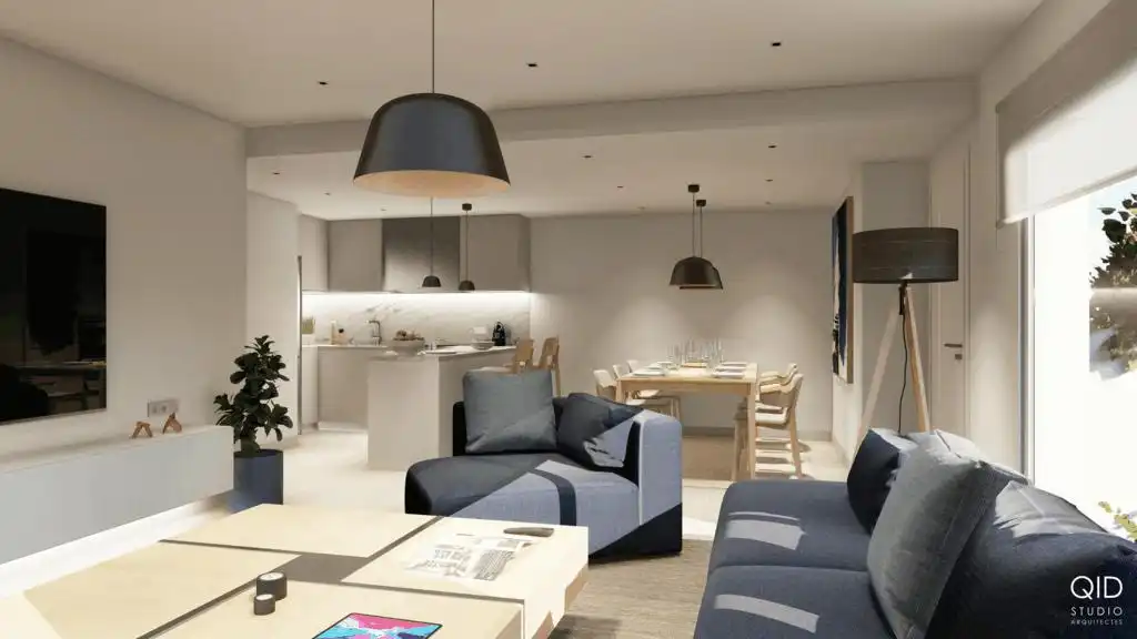 Sala d'estar de Pis en venda en Santa Maria de Palautordera amb Aire condicionat, Calefacció i Jardí privat