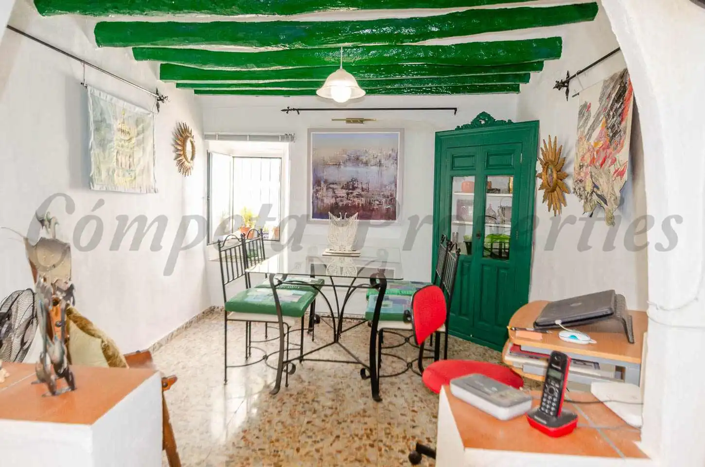 Comedor de Casa adosada en venta en Cómpeta con Terraza
