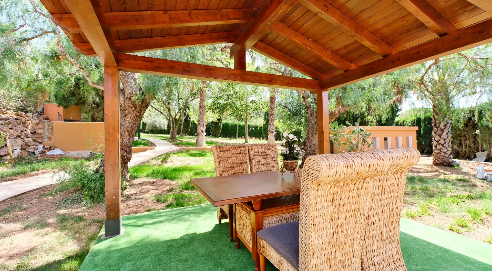 Terraza de Casa o chalet de alquiler en Sagunto / Sagunt con Aire acondicionado, Calefacción y Jardín privado