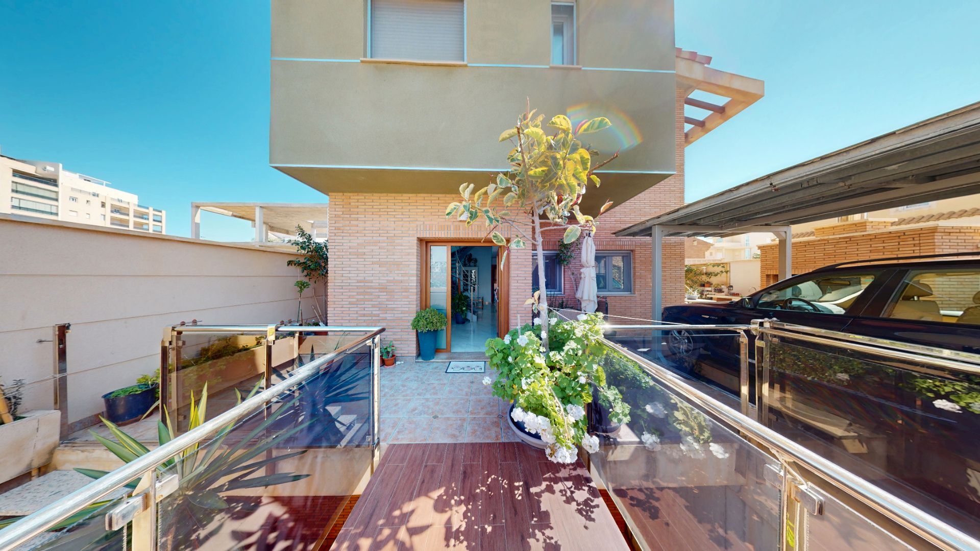 Terraza de Casa o chalet en venta en Roquetas de Mar con Aire acondicionado, Calefacción y Jardín privado