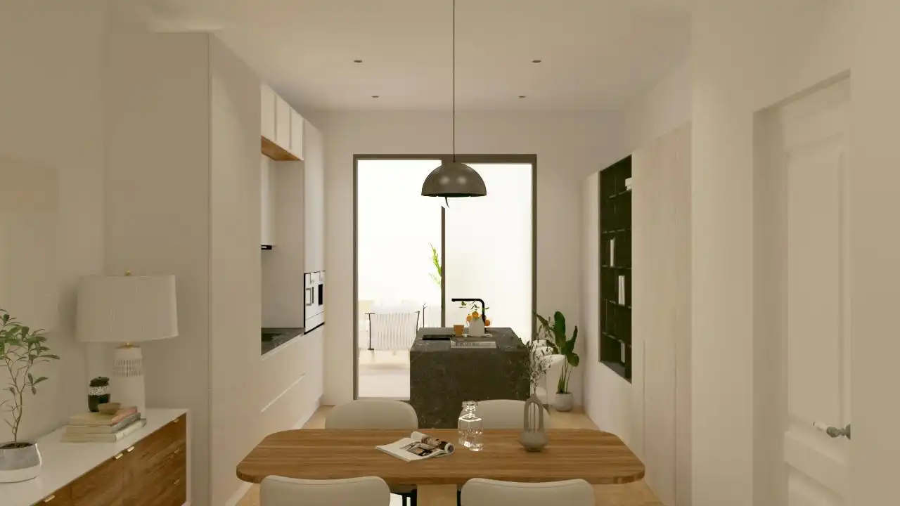 Kitchen of Flat for sale in  Palma de Mallorca  with Air Conditioner, Terrace and Furnished