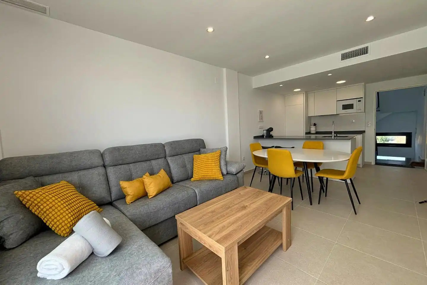 Wohnzimmer von Wohnungen zur Miete in Torre-Pacheco mit Klimaanlage, Terrasse und Möbliert