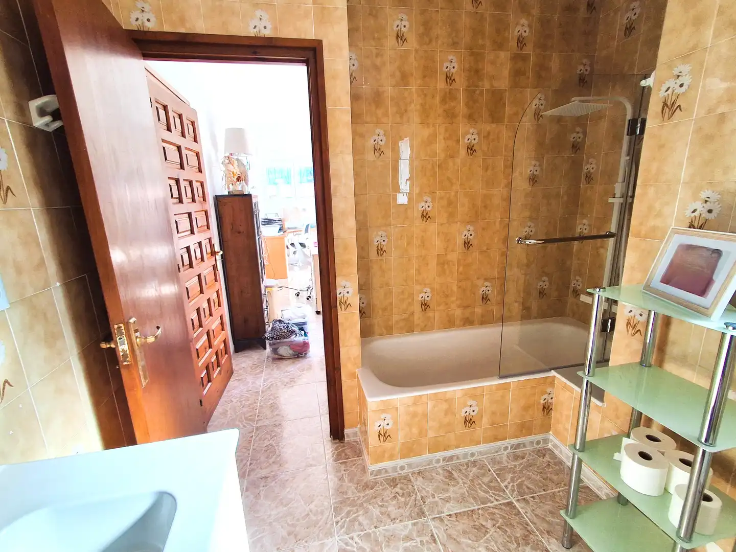 Badezimmer von Haus oder Chalet zum Verkauf in Mont-roig del Camp mit Klimaanlage, Heizung und Privatgarten