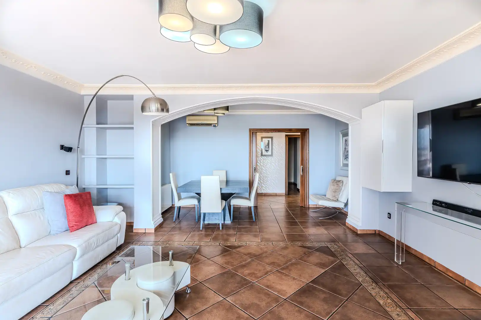 Living room of Flat for sale in Burriana / Borriana  with Air Conditioner, Heating and Terrace