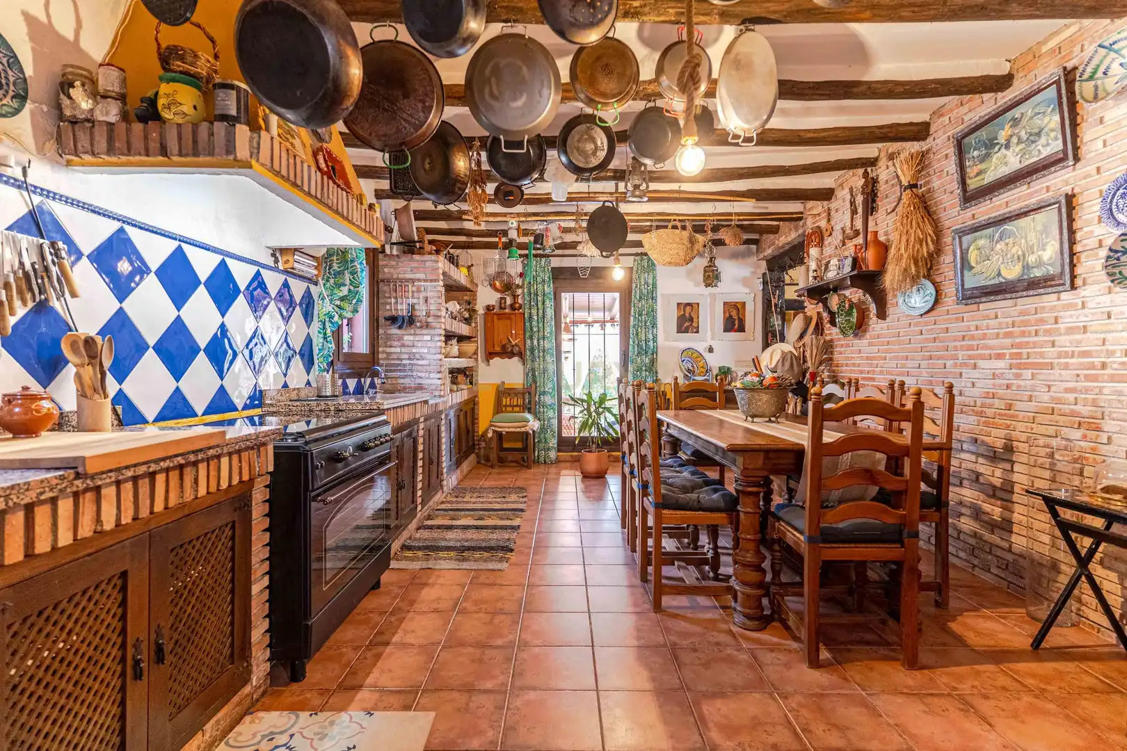 Kitchen of Houses for sale in Lanjarón  with Private garden, Storage room and Swimming Pool