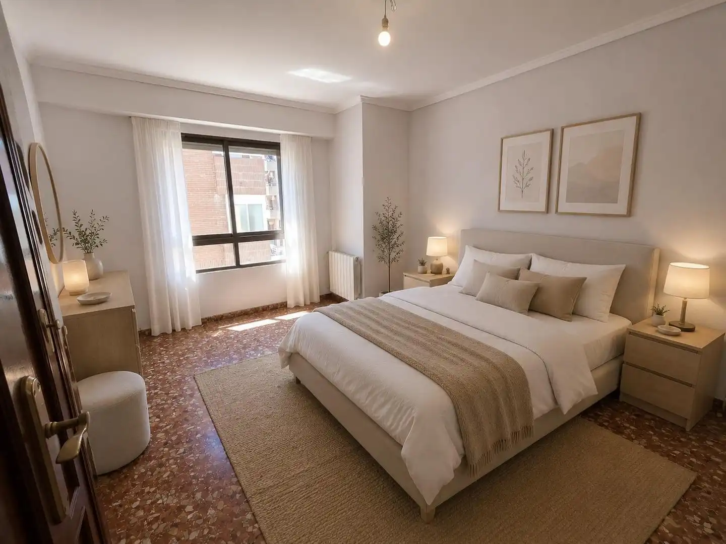 Schlafzimmer von Wohnung zum Verkauf in Sagunto / Sagunt mit Klimaanlage, Heizung und Terrasse