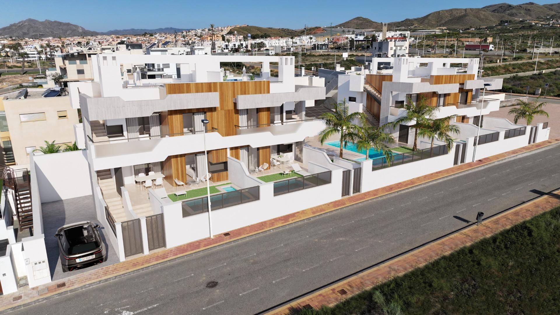 Vista exterior de Apartament en venda en Mazarrón amb Jardí privat, Terrassa i Traster