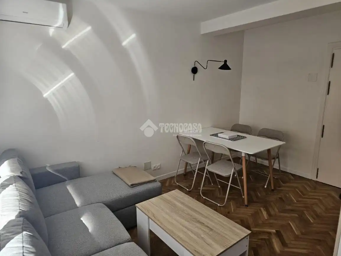 Living room of Flat for rent in Madrid  with Air Conditioner, Heating and Furnished
