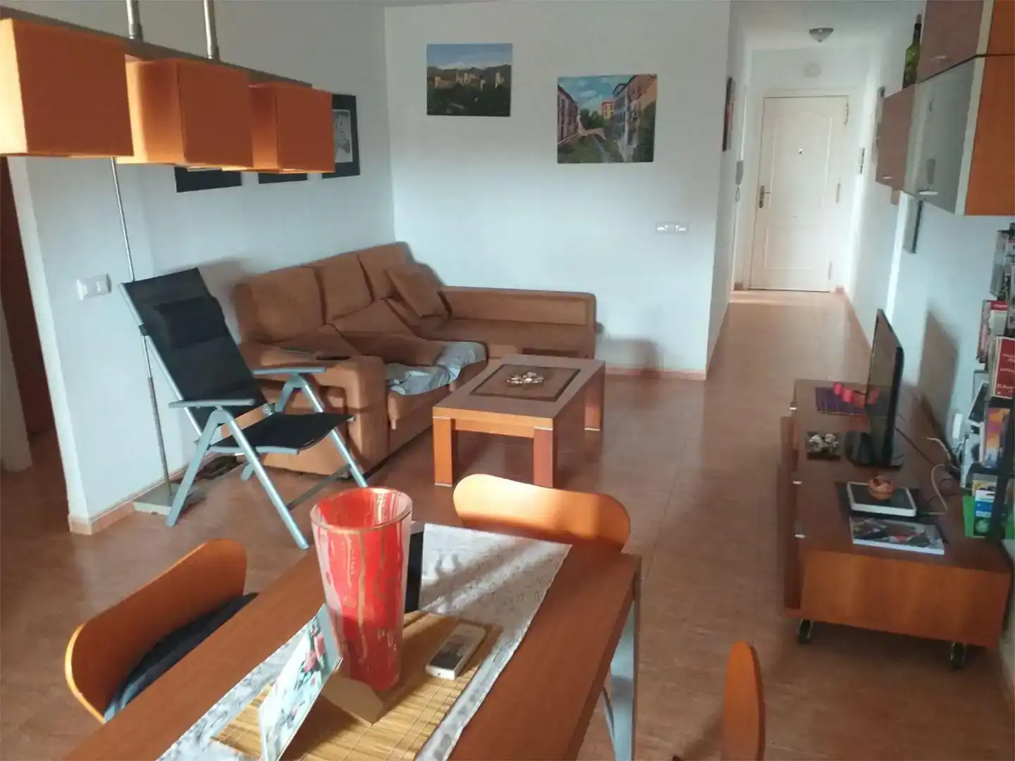 Living room of Attic for rent in El Ejido  with Air Conditioner and Swimming Pool
