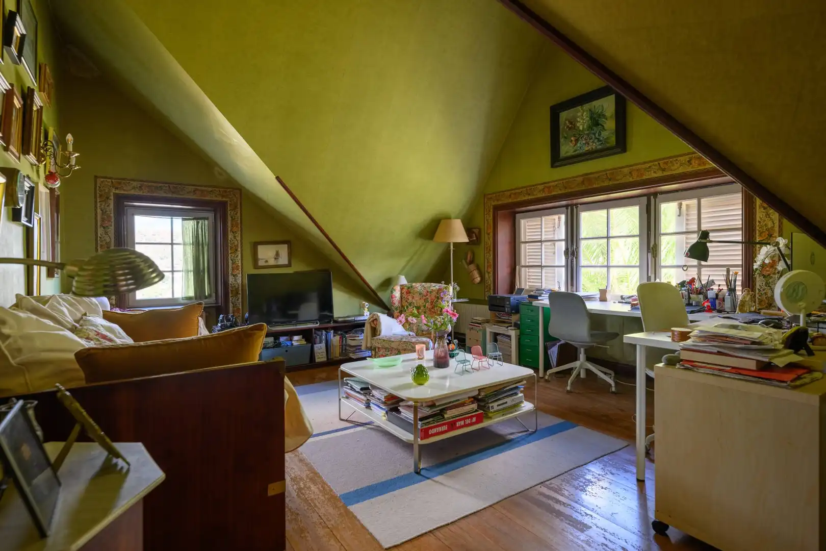 Sala d'estar de Casa o xalet en venda en Santa Brígida amb Calefacció, Jardí privat i Terrassa