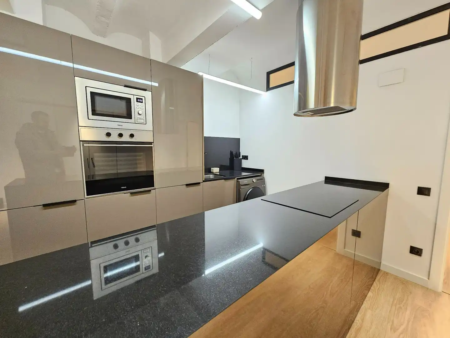 Kitchen of Flat for rent in Barcelona  with Air Conditioner and Furnished